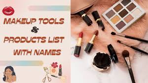 makeup tools list with names