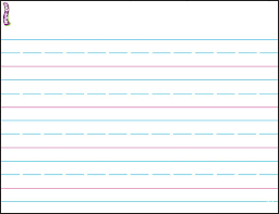Printable Lined Paper For Kindergarten Printable Lined Writing Paper