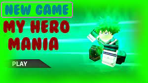 Check out 🔥update my hero mania. New Game My Hero Mania Stress Test Update Roblox Youtube