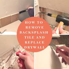 Slightly rock the sheet up and down, perpendicular to the trowel lines, to collapse the ridges and help the tile settle into place. How To Remove Backsplash Tile And Replace Drywall Orc Week 2 Rufus Henrietta