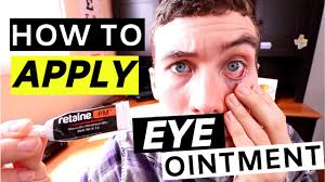 eye ointment how to apply eye
