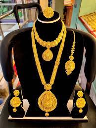 gold plated jewellery set for women