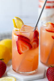 strawberry lemonade vodka food with