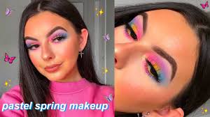 pastel spring makeup tutorial faux