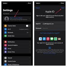 how to switch apple id on iphone and