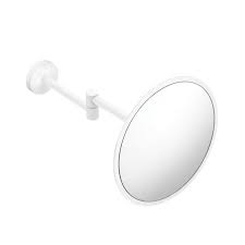 wall mounted magnifying mirror white by