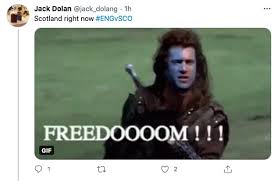 It's been another tremendous six nations round of action. Freedooooom Scotland Fans Share Braveheart Heavy Memes After Historic Six Nations Win Over England Daily Mail Online