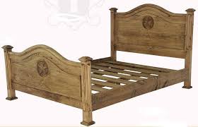 Texas Star Queen Bed Rustic Wood Bed