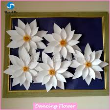 Stage Or Hall Decoration Origami White Lotus 3d Paper Flowers Buy 3d Paper Flowers Origami Lotus Paper Flower Hall Decoration Product On Alibaba Com
