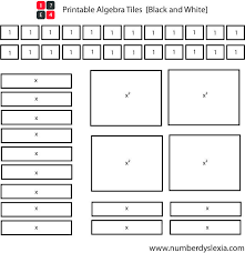 printable free algebra tiles template