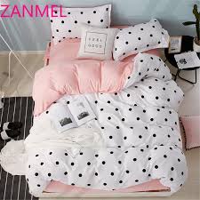 claroom pink bedding set polka dot