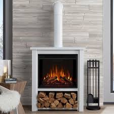Electric Fireplace With Flue