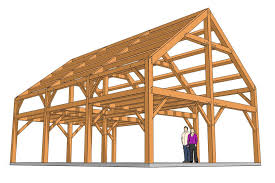 24x36 barn home plan timber frame hq