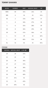 43 True To Life Tommy Jeans Size Chart