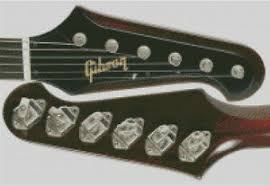 Details About Cross Stitch Chart Pattern Gibson Firebird Headstocks Electric Guitar