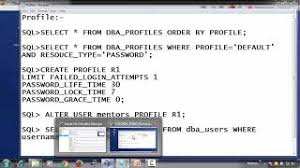 oracle db profile you