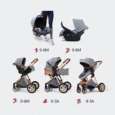 New Born Prams 3 In 1 Baby Stroller