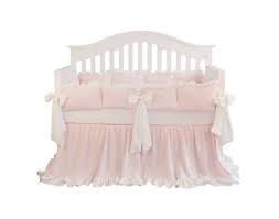 Blush C Pink Ruffle Crib Bedding
