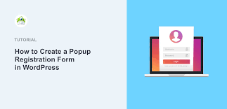 popup registration form in wordpress