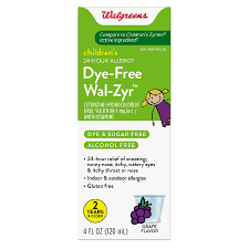 walgreens dye free g wal zyr liquid