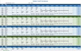 Weekly Employee Schedule Template Excel Printable Schedule