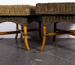 Mid Century Bamboo Coffee Tables 1960s