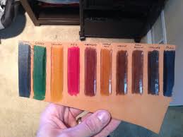 Fiebings Pro Oil Dye Color Chart Leather Dye Leather