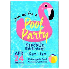 Pool Party Invations Reviews Swimming Invitations Wording
