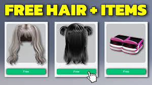 cute free hair and items in roblox 2024