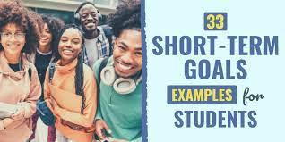 short term goals exles for students