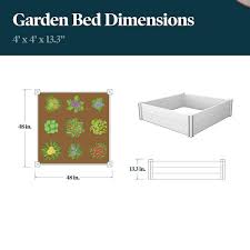 Raised Garden Bed Vinyl Planter Box