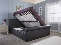 Faux Leather Ottoman Lift Bed Frame By Gfw