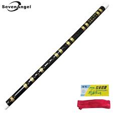 Us 7 82 21 Off Chinese Bamboo Flute Handmade Professional Dizi Pan Flauta Musical Instruments Key Of F G Black Color Transverse Flute In Bamboo