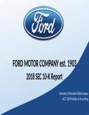 ford motor company sec 10 docx ford