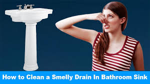 clean a smelly drain in bathroom sink