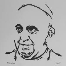 Pope francis' inauguration mass draws thousands to vatican. Pope Francis Drawing By David Brigman Artmajeur