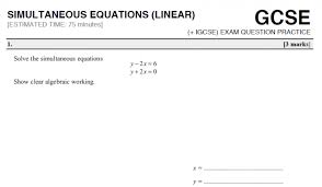 quadratic simultaneous equations