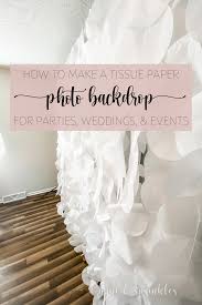 diy tissue paper circle photo booth