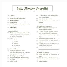 Baby Shower Planning Checklist Baby Shower Planning Checklist