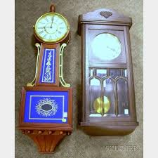 Sold At Auction German Wall Clock And A