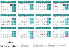 Bitte beachten sie, dass die erste und letzte kalenderwoche in das vorangegangene bzw. Feiertage Sachsen 2021