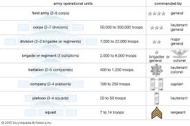 Company C I Descriptions Details Army Ranks Military