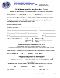 Membership Application Forms Fill Online Printable