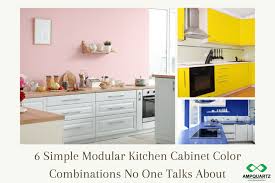 modular kitchen cabinet color combinations