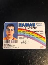 Share the best gifs now >>>. Mclovin Superbad Driver License Movie Prop Etsy