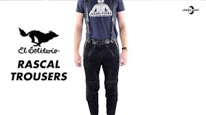 El Solitario Rascal Leather Motorcycle Trousers Black