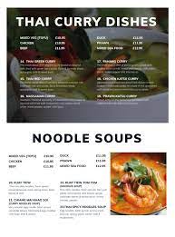 menus 2024 new bangkok in london