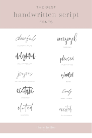 Also note that this feature does. The Best Handwritten Script Fonts For Branding Design Three Hellos Artisan Branding Web Design Stationery For Passionate Creatives And Small Businesses
