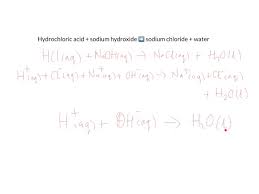 Ionic Equation For Neutralisation