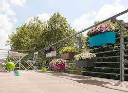 Cute and functional deck rail planter ideas. Railing Planters Bring Color To Small Outdoor Living Spaces